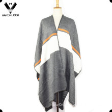 2016 Womens Fashion High Quality Striped Shawl Poncho